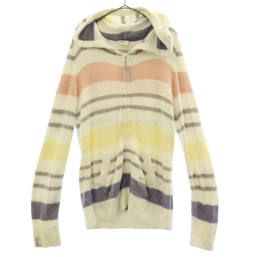 古着 gelato pique ジェラートピケ ボーダー 長袖 ルームウェア F スムーズィーランダムボーダーパーカー レディース 【中古】
