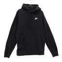 古着 ナイキ NIKE 長袖 スウェットパーカー S ブラック プルオーバー トレーナー メンズ 【中古】