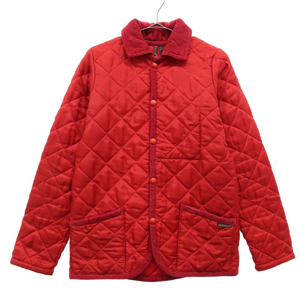 Rakuten - 古着 LAVENHAM ラベンハム ロゴタグ キルティング 中綿ジャケット 34 レッド レディース 【中古】