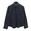 ジバンシー ウールブレンド 長袖 シャツ 38 ブラック GIVENCHY メンズ 【中古】 【240225】 【PD】