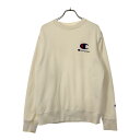 古着 チャンピオン Champion 長袖 ロゴワッペン トレーナー M ホワイト レディース 【中古】