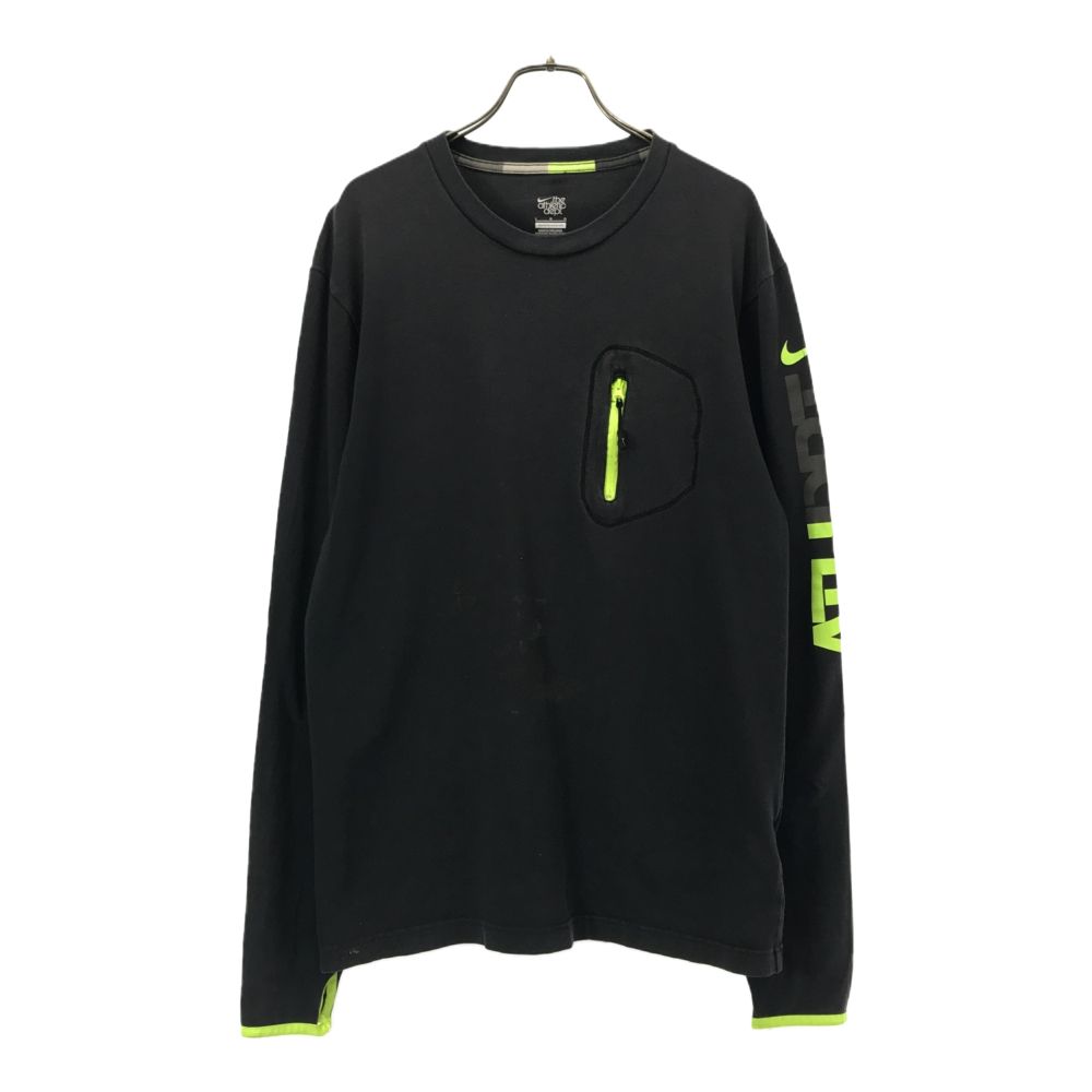 乐天商城 - 古着 NIKE ナイキ 長袖 胸ポケット Tシャツ L ネイビー メンズ 【中古】