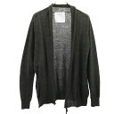 古着 ESTNATION エストネーション リネン ウールブレンド 長袖 カーディガン S ブラウン系 メンズ 【中古】 【PD】