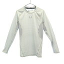 未使用 アンダーアーマー 総柄 トレーニングシャツ MD グレー UNDER ARMOUR 長袖 Tシャツ クルーネック スポーツ メンズ 【中古】 【2306...