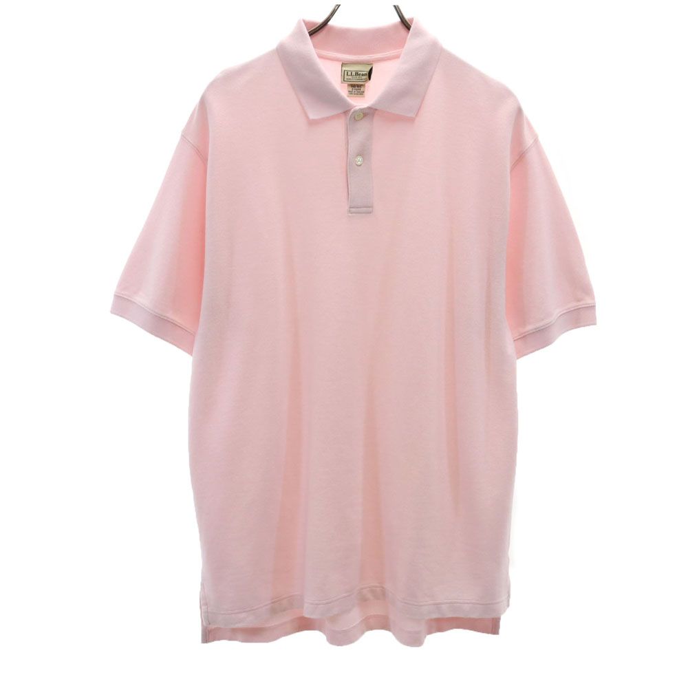 樂天商城 - 古着 L.L.Bean エルエルビーン 半袖 ポロシャツ M ピンク メンズ 【中古】