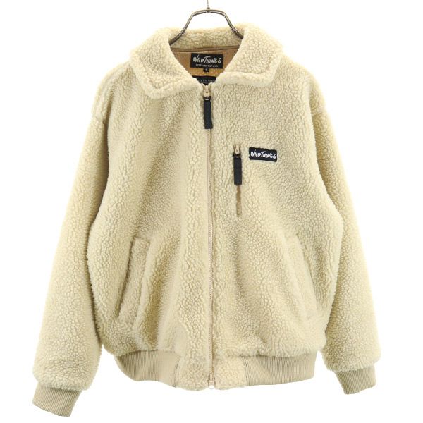 Rakuten - 古着 WILDTHINGS ワイルドシングス × ナノユニバース コラボ フリースジャケット S アイボリー × nano・universe メンズ 【中古】 【PD】