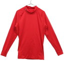 アンダーアーマー ワンポイントプリント アンダーシャツ LG レッド UNDER ARMOUR 長袖 スポーツ トレーニング メンズ 【中古】 【230312】