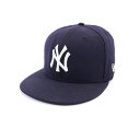 ニューエラ ウール100% ロゴ刺繍 キャップ ブラック系 NEW ERA キッズ 【中古】 【230329】