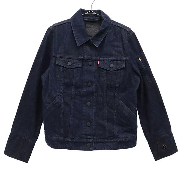 リーバイス デニムジャケット S ネイビー Levi&#039;s COMMUTER JACOUARD byGoogled JACQUARD ジージャン レディース 【中古】 【231109】