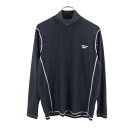 古着 リーボック Reebok トレーニング 長袖 ハイネック Tシャツ L ブラック メンズ 【中古】