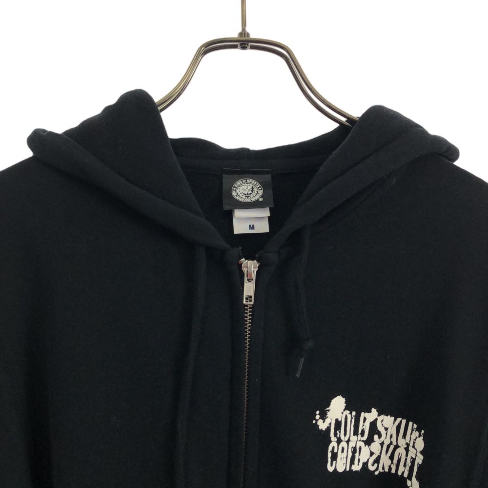 古着 キングオブスポーツニュージャパンプロレスリング KING OF SPORTS NEW JAPAN PRO-WRESTLING プリント 長袖 ジップパーカー M ブラック 新日本プロレスリング メンズ 【中古】