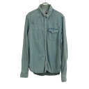 古着 FACTOTUM ファクトタム 日本製 長袖 デニム ウエスタンシャツ 46 ブルー系 メンズ 【中古】 【PD】(4)