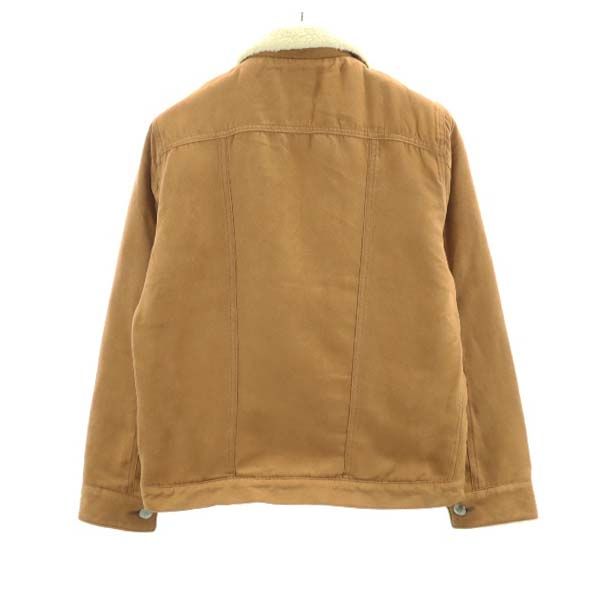 未使用 ラングラー×ナノユニバース 別注 スエードライク ボアジャケット S ブラウン Wrangler×nanouniverse コンチョボタン メンズ 【201004】 【中古】