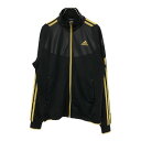 古着 adidas アディダス トレーニング 長袖 ジャージジャケット M ブラック メンズ 【中古】