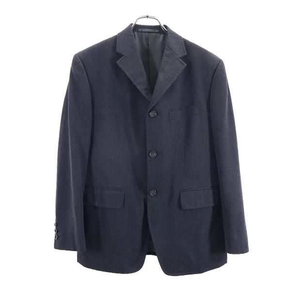 ピーピーエフエム ウール100％ スーツ 上下 セットアップ S グレー PPFM テーラード ジャケット ロング パンツ メンズ 【中古】 【230313】