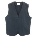 古着 未使用 Johnbull ジョンブル ジャガード ベスト L 黒 ドビー メンズ 【中古】 【PD】