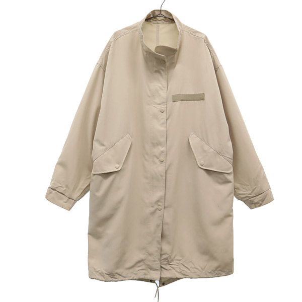古着 ミューマンエイチ miumannH スタンドカラー コート M ベージュ レディース 【中古】