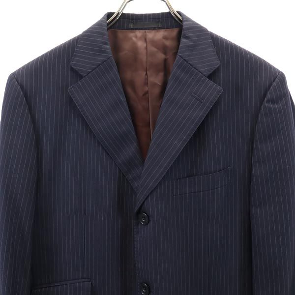 古着 BURBERRY BLACK LABEL バーバリーブラックレーベル 三陽商会 日本製 ストライプ柄 ウール テーラードジ space01-10633251 古着、USED専門百貨店BIG2nd サンプル画像3
