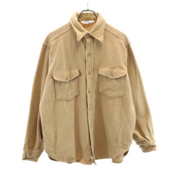 ウールリッチ 70s 白タグ ヴィンテージ ジャケット XL キャメル WOOLRICH シャツ メンズ 【中古】 【R221026】