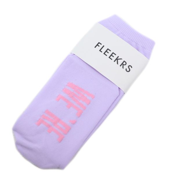 未使用 フリーカーズ ソックス 23〜25cm パープル FLEEKRS 木佐貫まや 靴下 MESSAGE SOCKS WE’RE CLEVER 女の子は賢い レディース 【210116】 【中古】