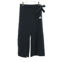古着 adidas アディダス フィットネス ラップ ロングパンツ M ブラック ヨガ レディース 【中古】 【PD】