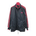 古着 アディダス adidas トレーニング 長袖 ジャージジャケット S ネイビー系 メンズ 【中古】