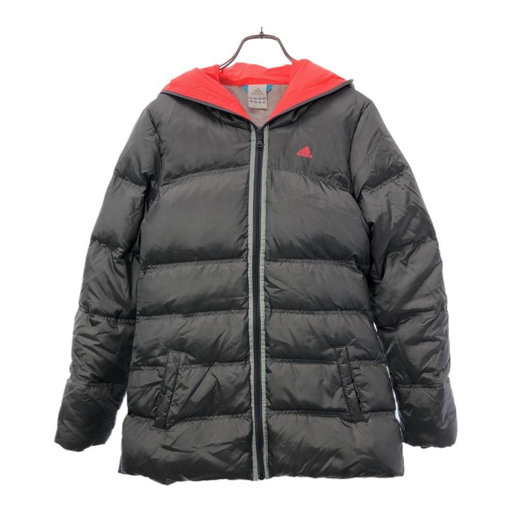 アディダス トレーニング 長袖 ダウンジャケット OT グレー adidas レディース 【中古】 【240202】