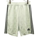 未使用 アディダス スポーツ ワンポイントロゴプリント ジャージショートパンツ M グレー adidas レディース 【中古】 【230417】 メール便可