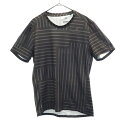 アディダス 総柄 ランニングシャツ M グレー adidas 半袖 Tシャツ クルーネック メンズ 【中古】 【230604】 メール便可