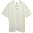 リーボック ワンポイント トレーニングシャツ L ホワイト Reebok 半袖 Tシャツ クルーネック スポーツ メンズ 【中古】 【230604】 メール便可