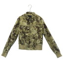 ハーレー 総柄 ショート丈 ブルゾン S ブラウン系 Hurley ロゴプレート メンズ 【中古】 【231004】