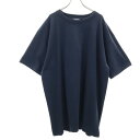 未使用 ビッグサイズ クルーネック 半袖 Tシャツ 5XL ネイビー 無地 タッチアンドゴー TOUCH AND GO メンズ 【210228】 【中古】