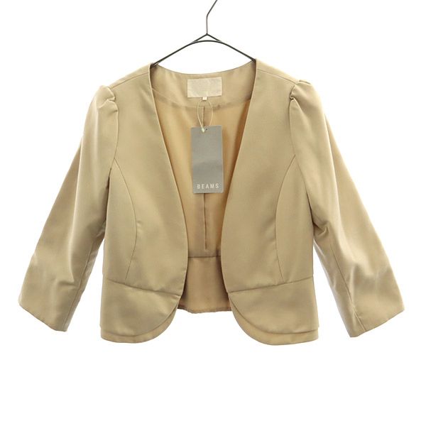 Rakuten - レイビームス ノーカラージャッケット 0 べージュ Ray BEAMS レディース 【中古】 【231005】