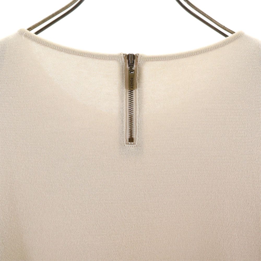 フォクシー 7分袖 チュニック 38 ベージュ FOXEY レディース 【中古】 【240312】 【PD】