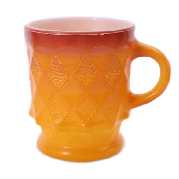 ファイヤーキング 60s ヴィンテージ USA製 キンバリーシリーズ マグカップ オレンジ系 Fire-King KIMBERLY メンズ 【中古】 【220630】のサムネイル