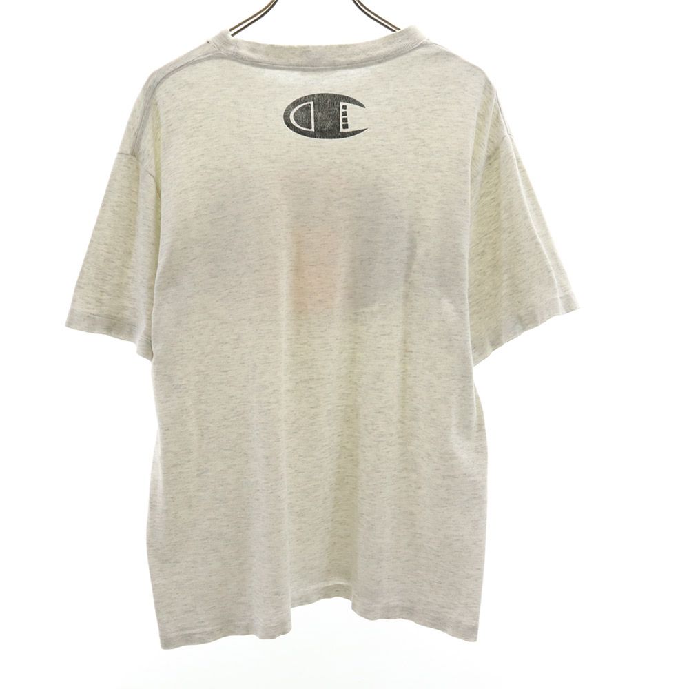 古着 Champion チャンピオン 90s USA製 オールド 半袖 Tシャツ L ホワイト系 メンズ 【中古】
