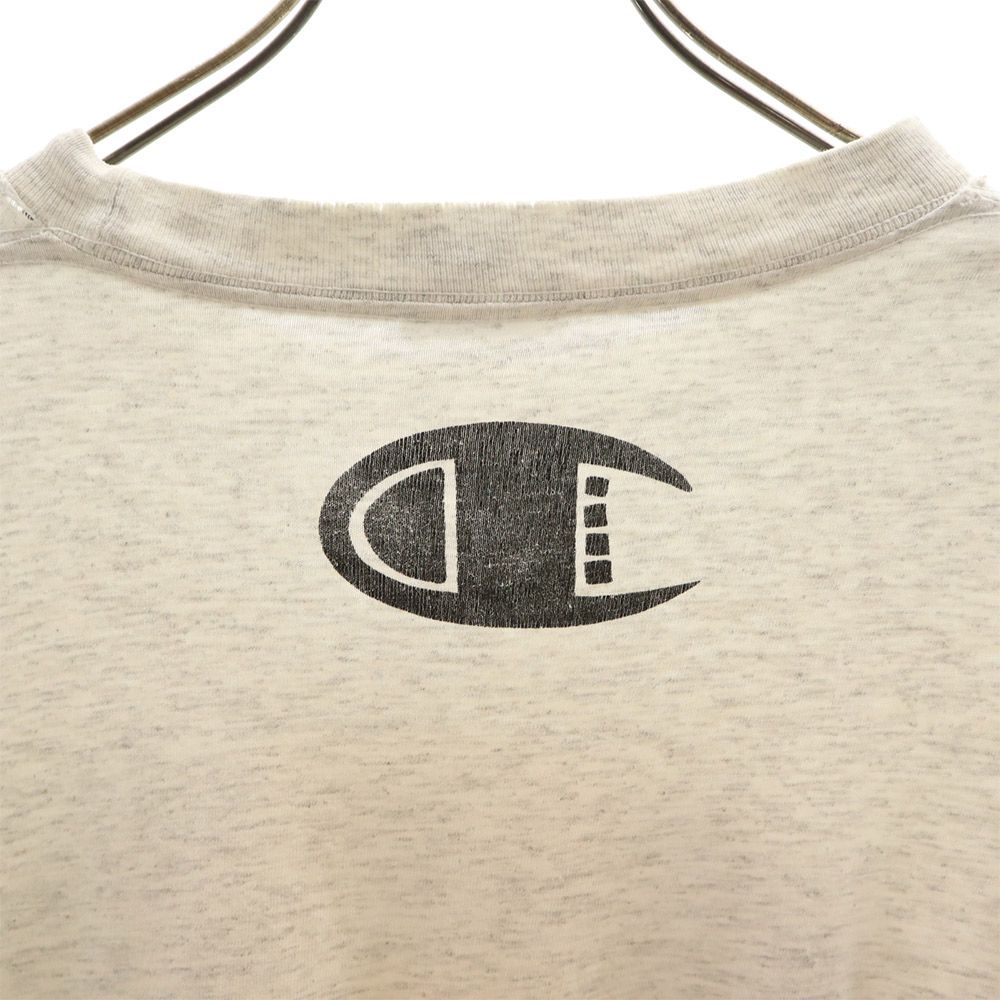古着 Champion チャンピオン 90s USA製 オールド 半袖 Tシャツ L ホワイト系 メンズ 【中古】