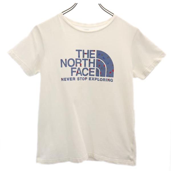 ノースフェイス プリント 半袖 Tシャツ 150 ホワイト THE NORTH FACE NTJ32050 キッズ 【中古】 【230818】 メール便可