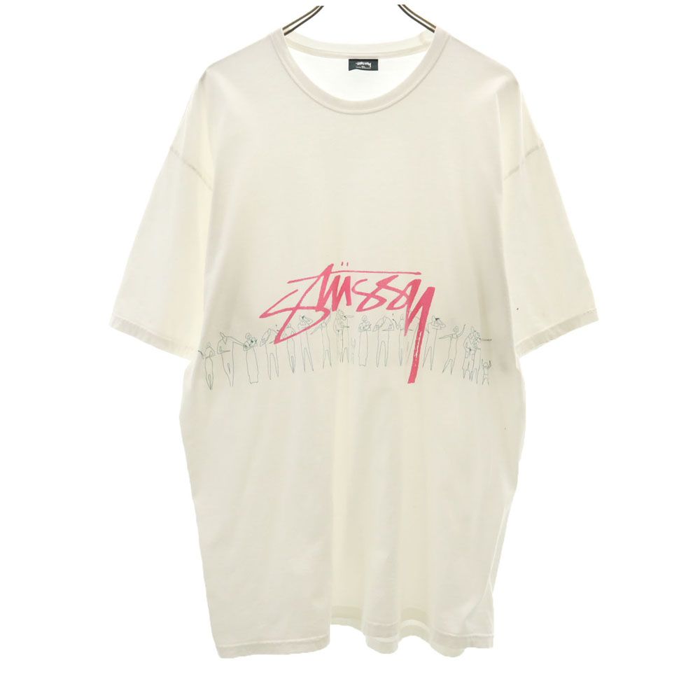 ステューシー 半袖 Tシャツ XL ホワ