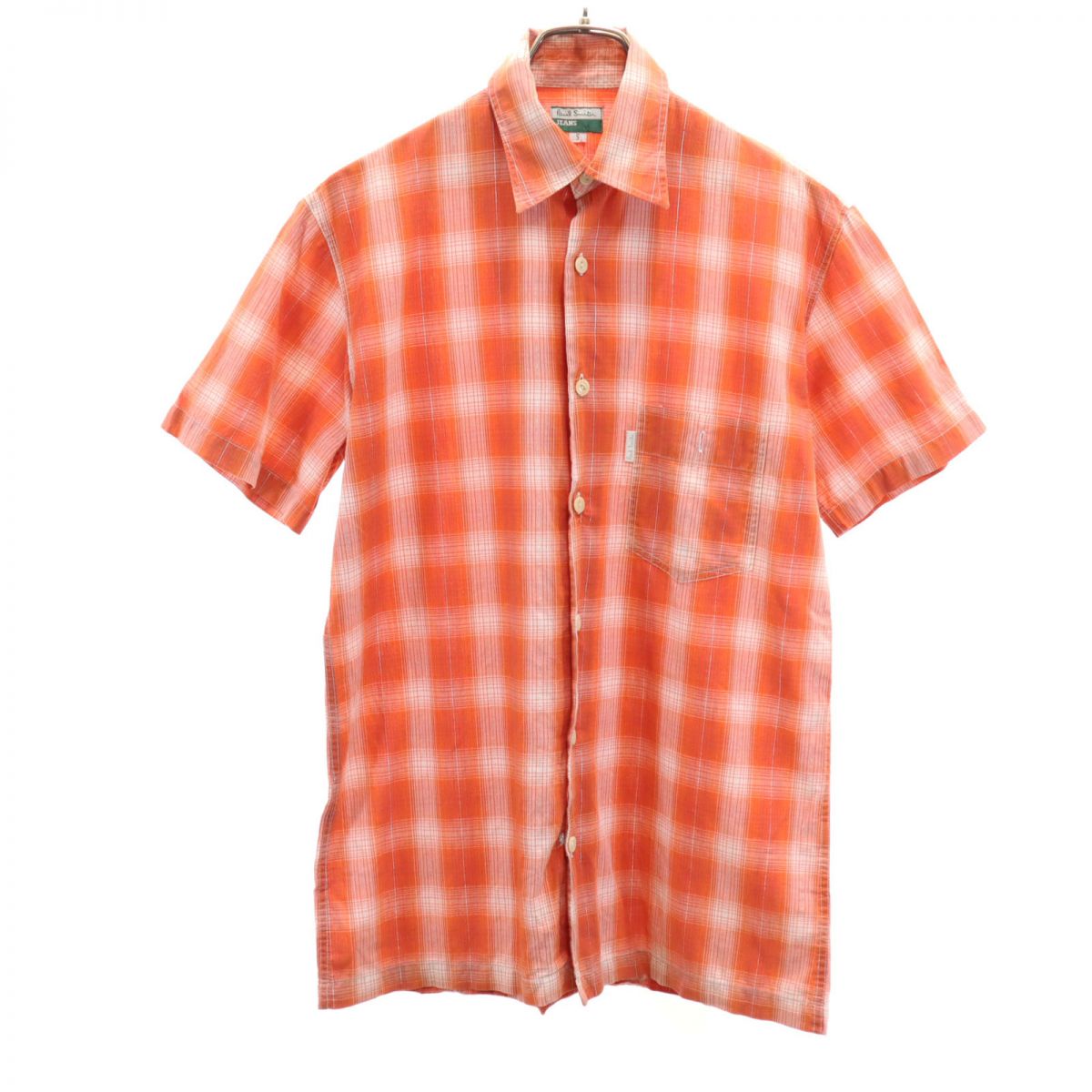タグ付き新品未使用★Paul Smith オレンジ柄ポロシャツ 半袖 タグ付き新品未使用☆Paul Smith オレンジ柄ポロシャツ 半袖