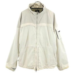 バートン スノーボード ナイロンジャケット L グレー_白 BURTON 裏メッシュ メンズ 【中古】 【231107】 【PD】