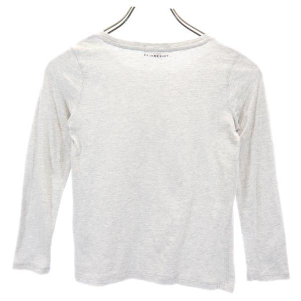 古着 BURBERRY バーバリー 三陽商会 プリント 長袖 Tシャツ 8Y 128cm グレー系 ロンT キッズ 中古 PD space01-10627348 古着、USED専門百貨店BIG2nd サンプル画像2