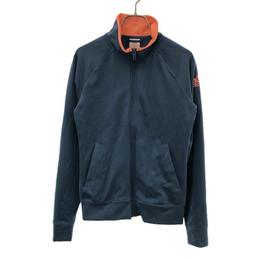古着 アディダス adidas 長袖 スポーツジャケット L ネイビー レディース 【中古】 古着 アディダス adidas 長袖 スポーツジャケット L ネイビー レディース 【中古】