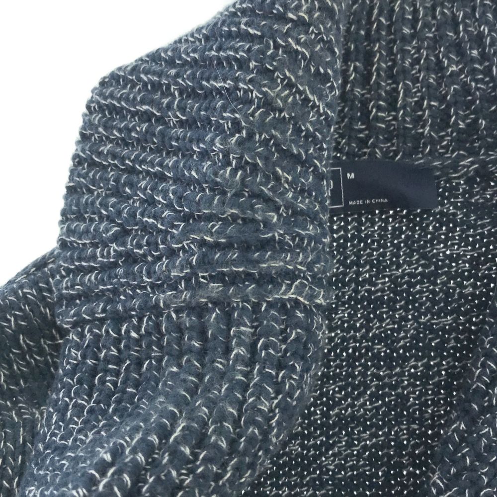 古着 ギャップ GAP 長袖 ニット カーディガン M ネイビー系 ジャケット メンズ 【中古】
