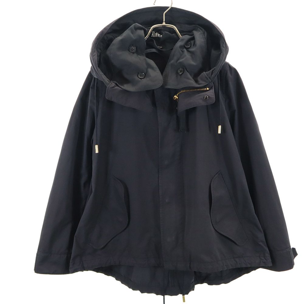 古着 ザリラクス THE RERACS 日本製 長袖 ジップジャケット 38 ブラック レディース 【中古】 【PD】