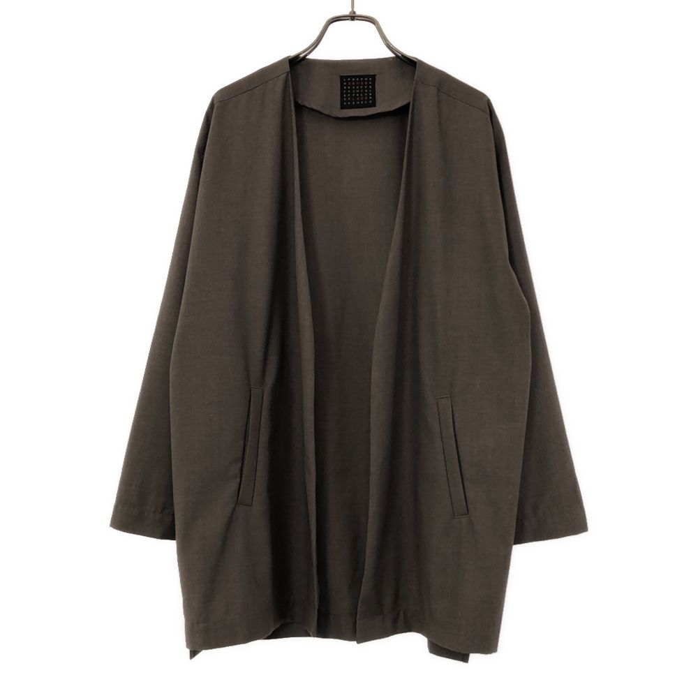 古着 SENSE OF PLACE センスオブプレイス ボタンレス 長袖 ノーカラージャケット L ブラウン アーバンリサーチ レディース 【中古】(4.0)
