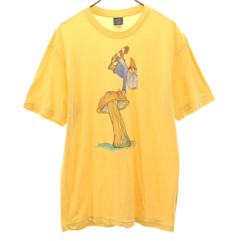 Rakuten - 古着 VOLCOM ボルコム 90s オールド プリント 半袖 Tシャツ L イエロー系 メンズ 【中古】 【PD】