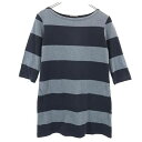 マリメッコ 七分袖 ボーダー ワンピース XS グレー系 marimekko レディース 【中古】 【230507】(4)
