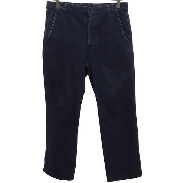 古着 MARGARET HOWELL マーガレットハウエル MHL. ボタンフライ ストレートデニムパンツ S ネイビー ジーパン メンズ 【中古】 【PD】