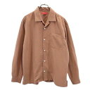 古着 MAISON SPECIAL メゾンスペシャル 長袖 オープンカラーシャツ 46 ブラウン系 メンズ 【中古】 【PD】